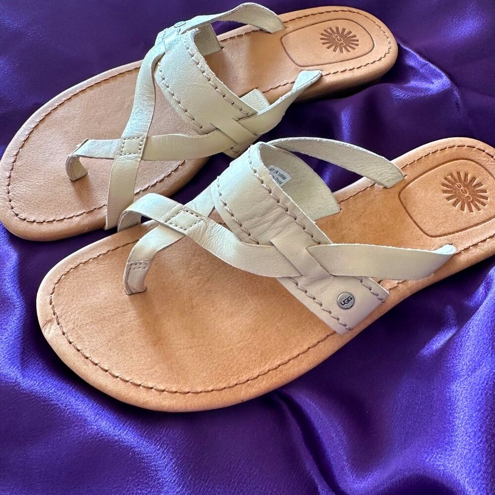 UGG "Mireya" Leather Boho Sandals - Size 7 #1000586 - Picture 1 of 8